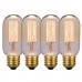  40 Watt T45 Gemici Flamanlı Dekoratif Rustik Dik Çizgi Telli Dimlenebilir E-27 Duylu Ampul